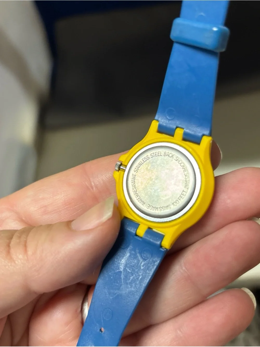 Vintage Expo 86 Swatch Mens Wrist Watch Vancouver Untested READ Needs New Bat
